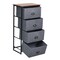 Chest Storage Tower Side Table Display Storage with 4 Drawers